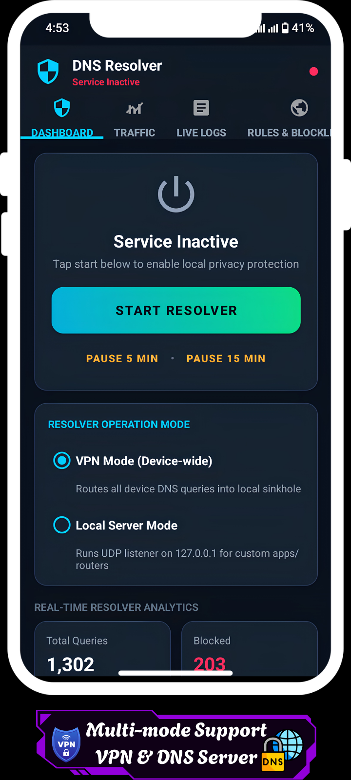 Screenshot of DNS Resolver