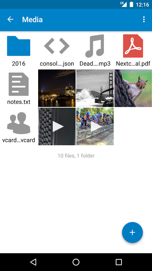 Screenshot of Nextcloud dev