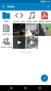 Screenshot of Nextcloud