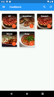 Screenshot of Nextcloud Cookbook