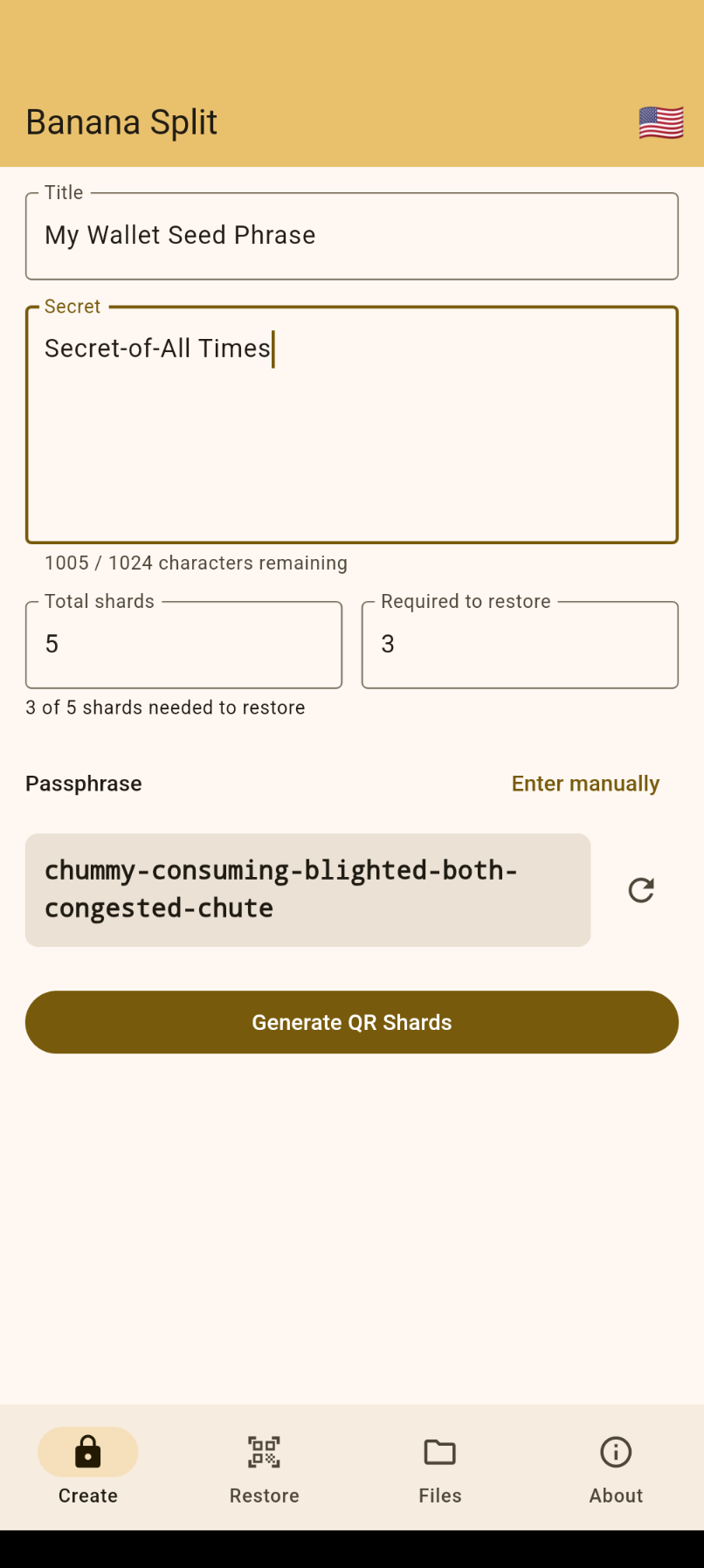 Screenshot of Banana Split