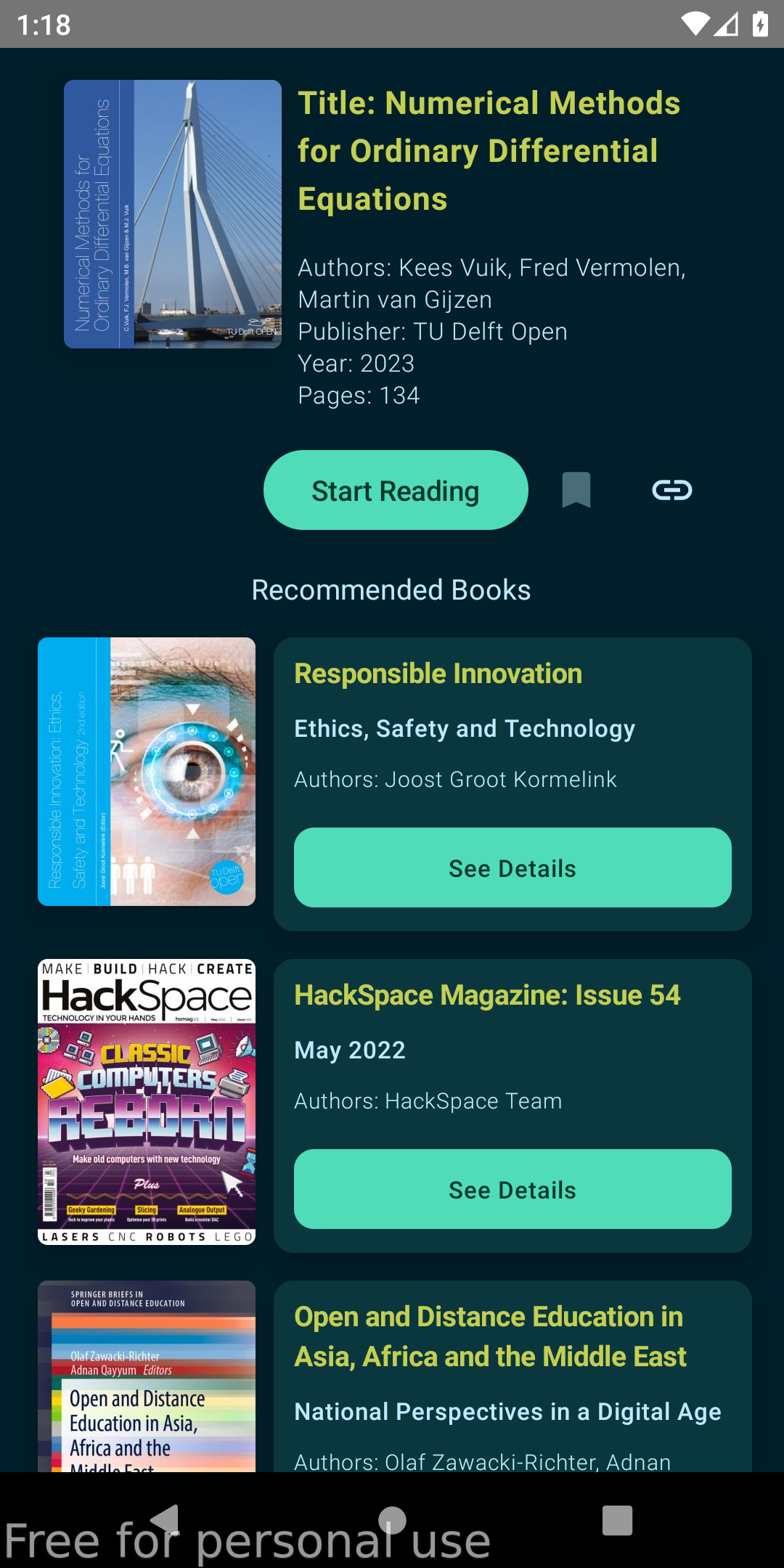 Screenshot of OpenBooksDownloader