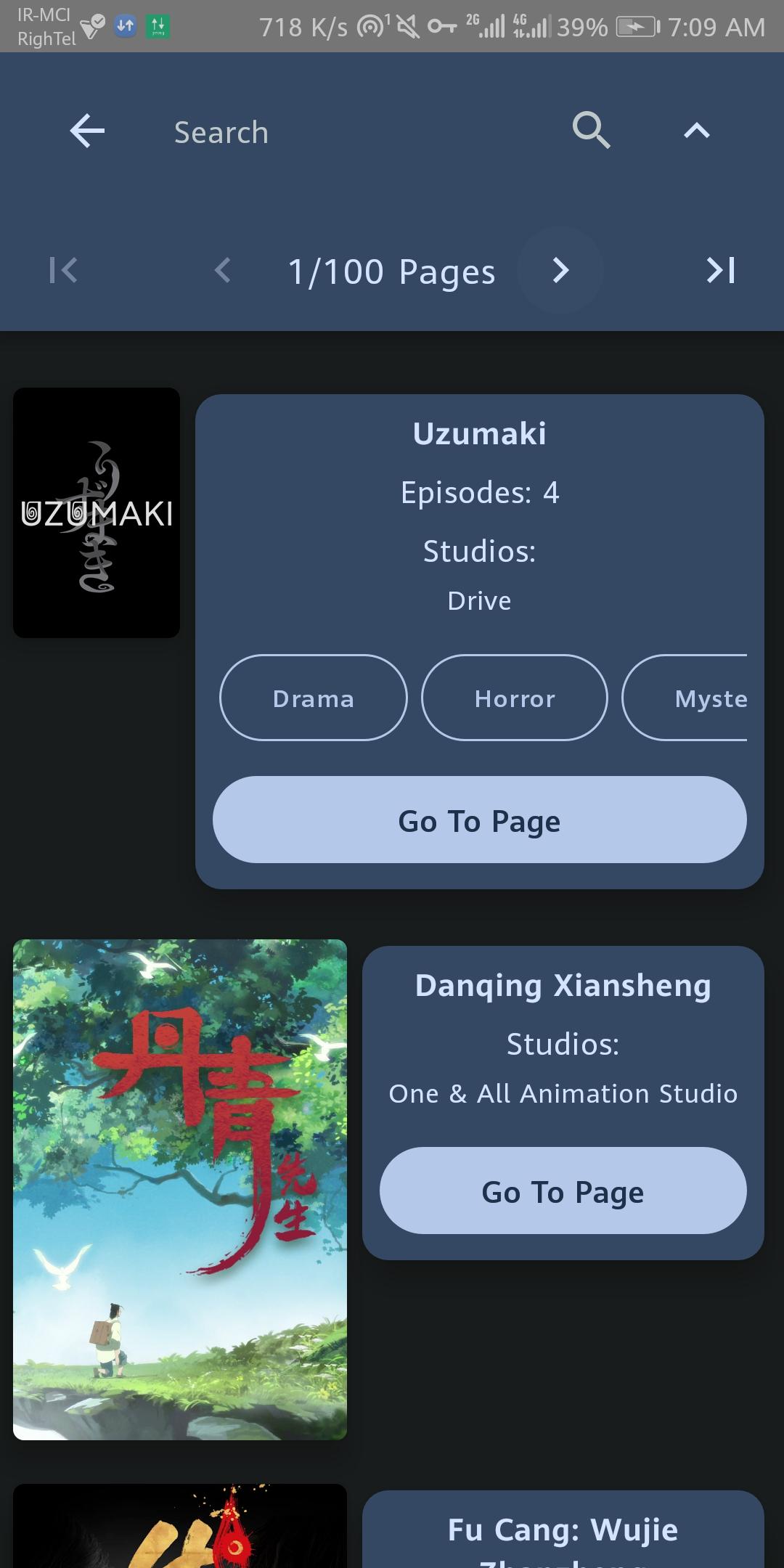 Screenshot of WikiAnime