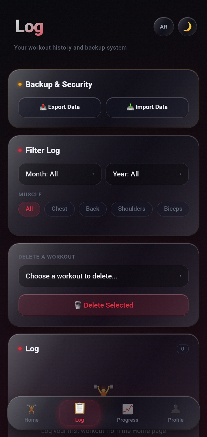 Screenshot of Noir Gym