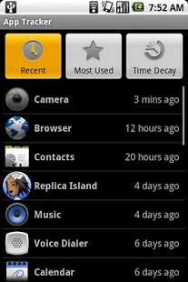 Screenshot of App Tracker