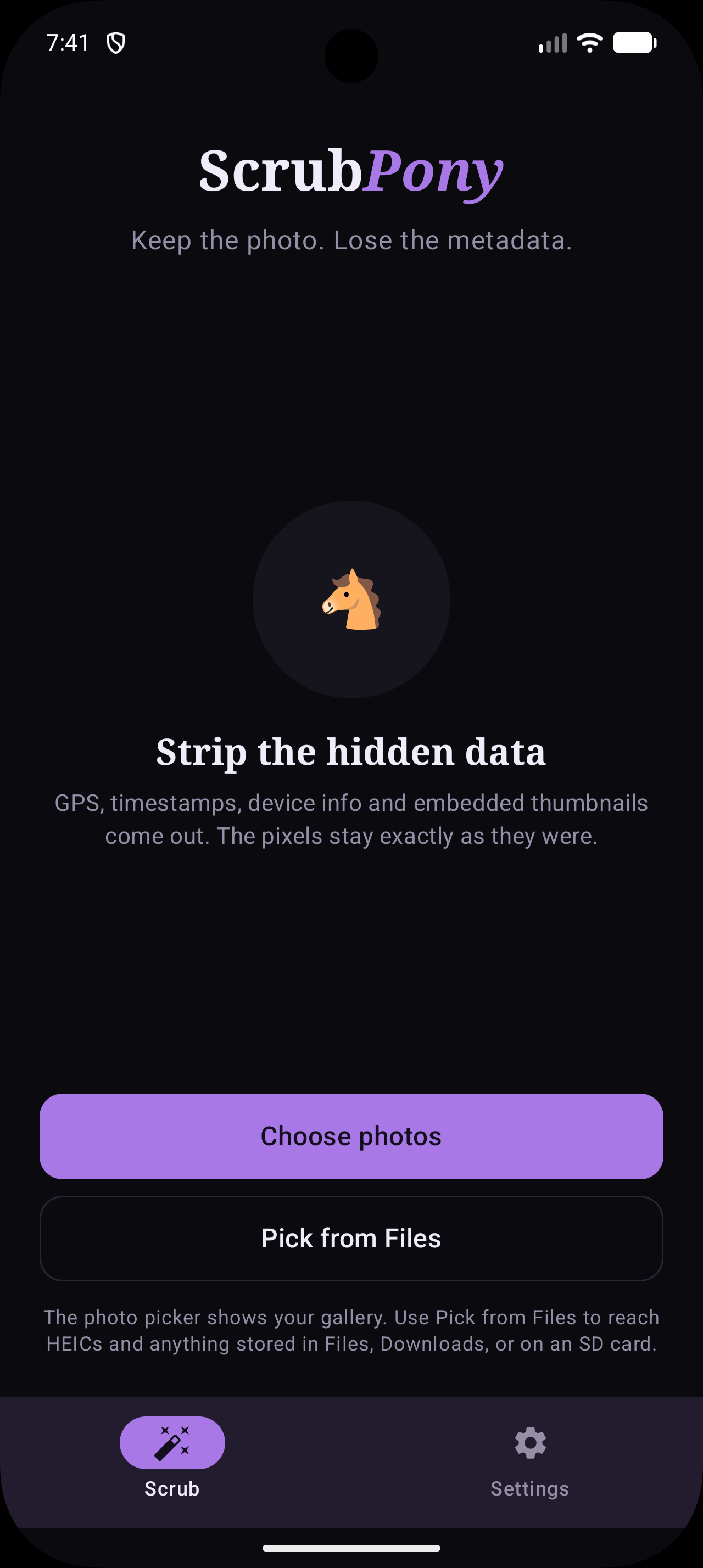 Screenshot of ScrubPony