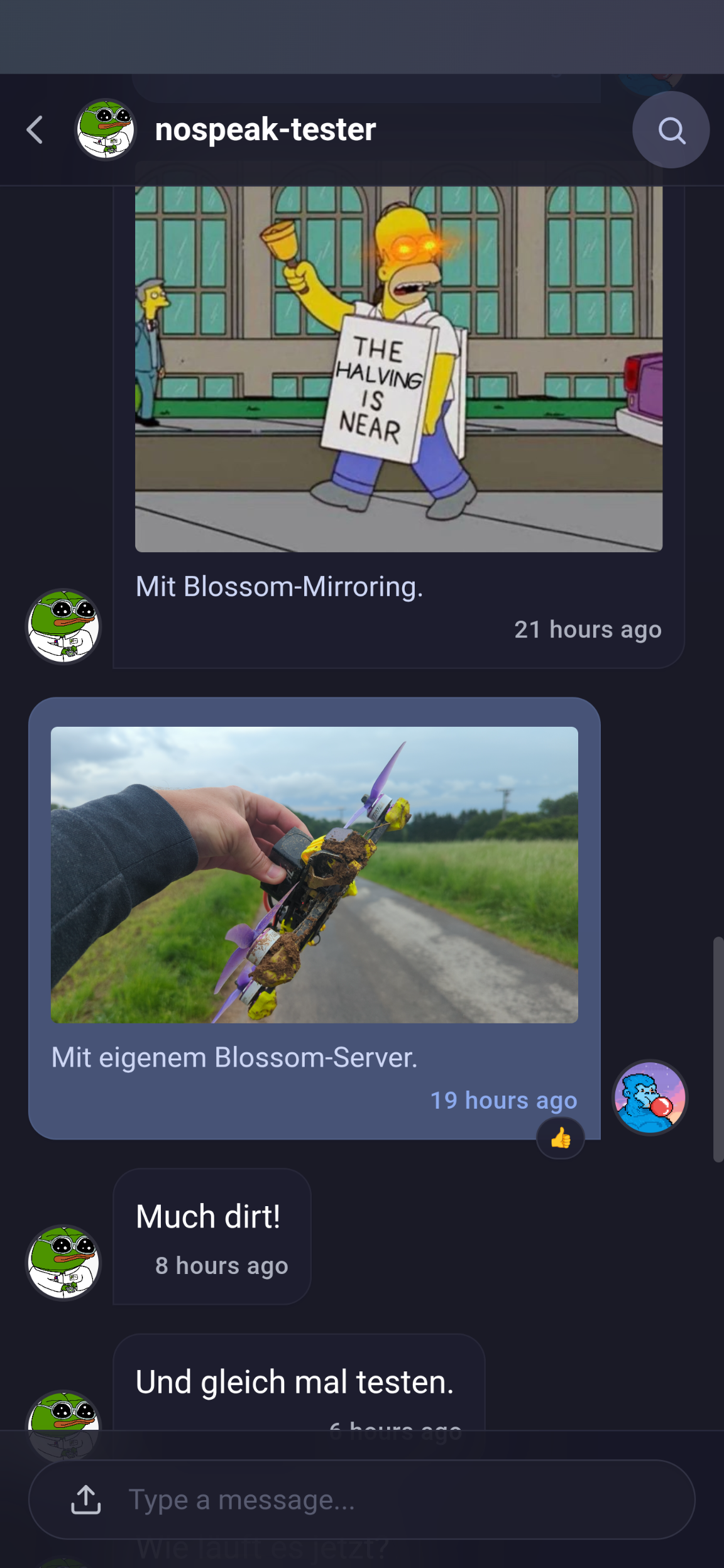Screenshot of nospeak