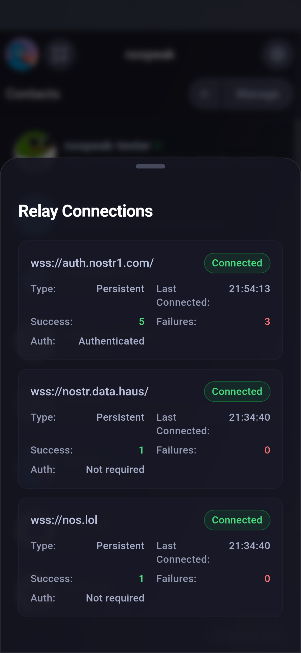Screenshot of nospeak