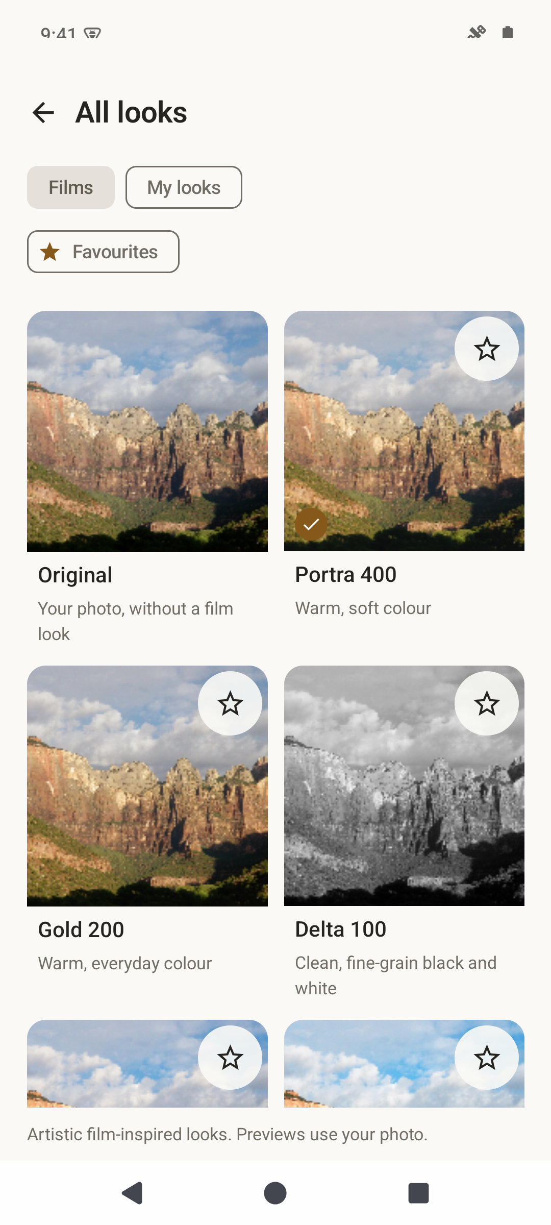 Screenshot of FilmLab