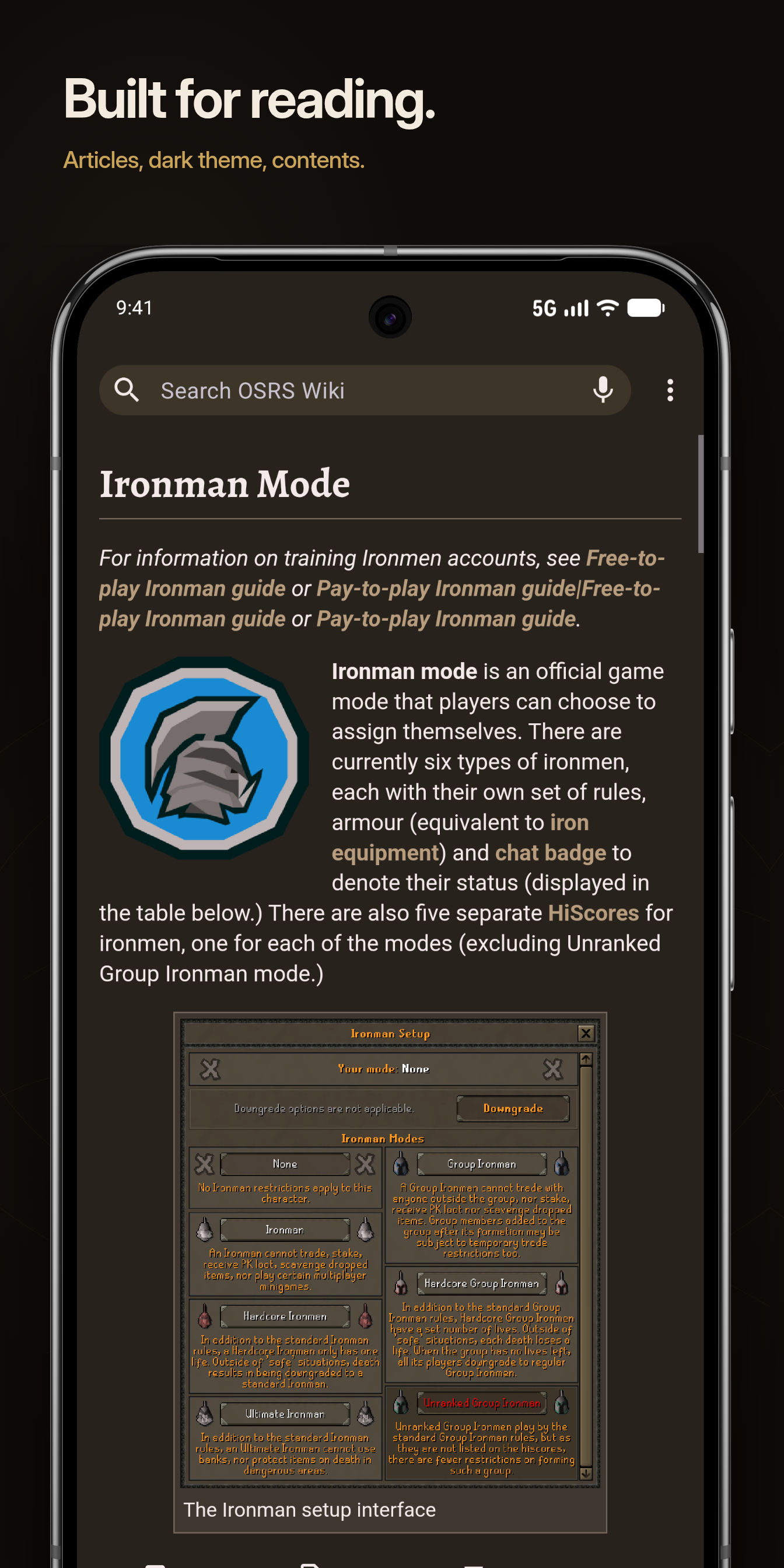 Screenshot of OSRS Wiki