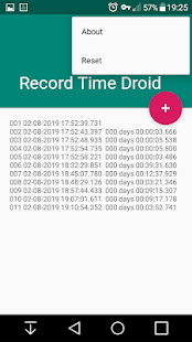 Screenshot of Record Time Droid