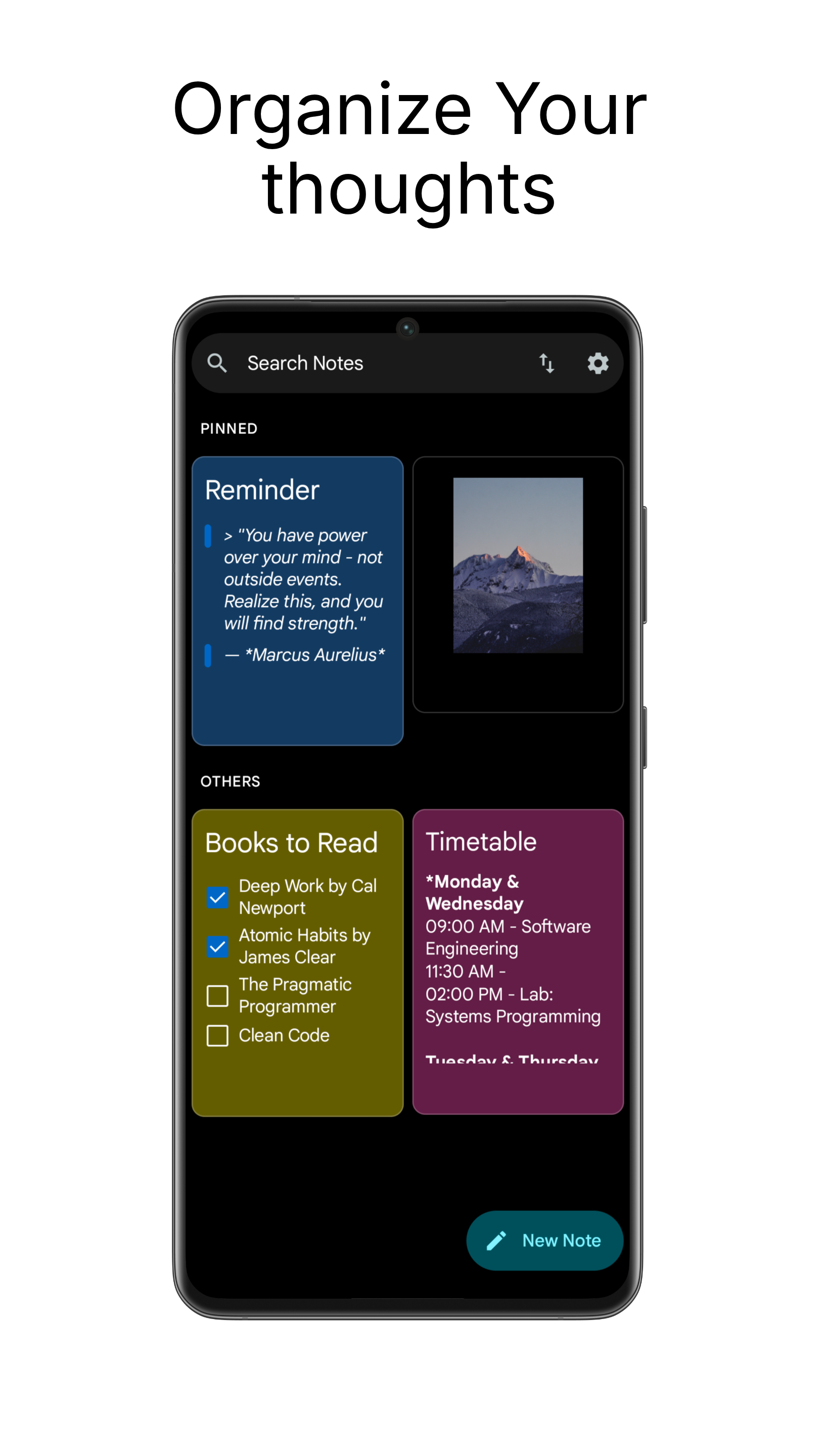 Screenshot of Open Notes