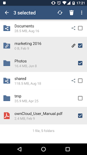 Screenshot of ownCloud