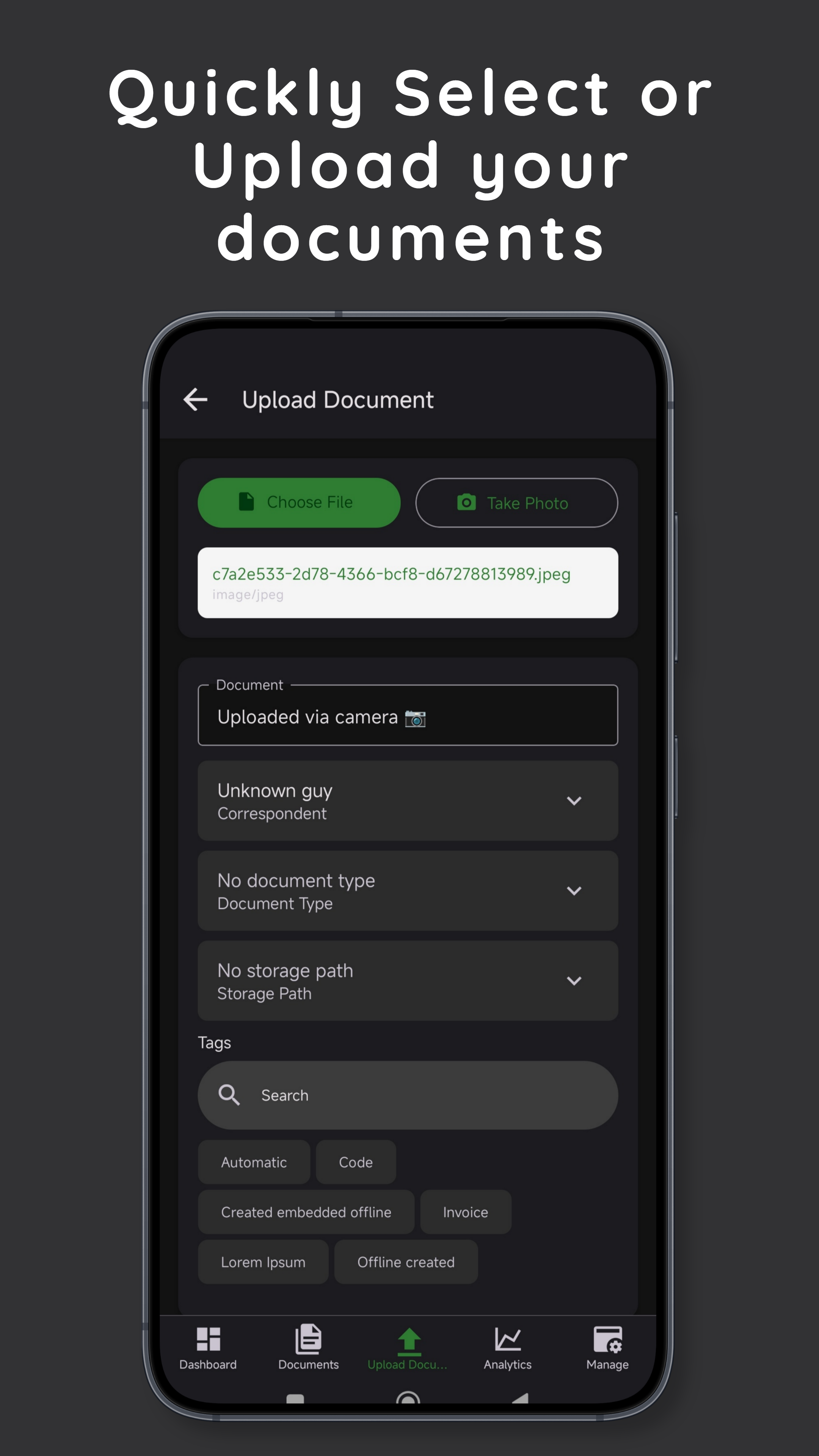 Screenshot of Paperless Native