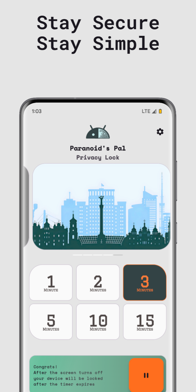 Screenshot of Paranoid's Pal - Privacy Lock