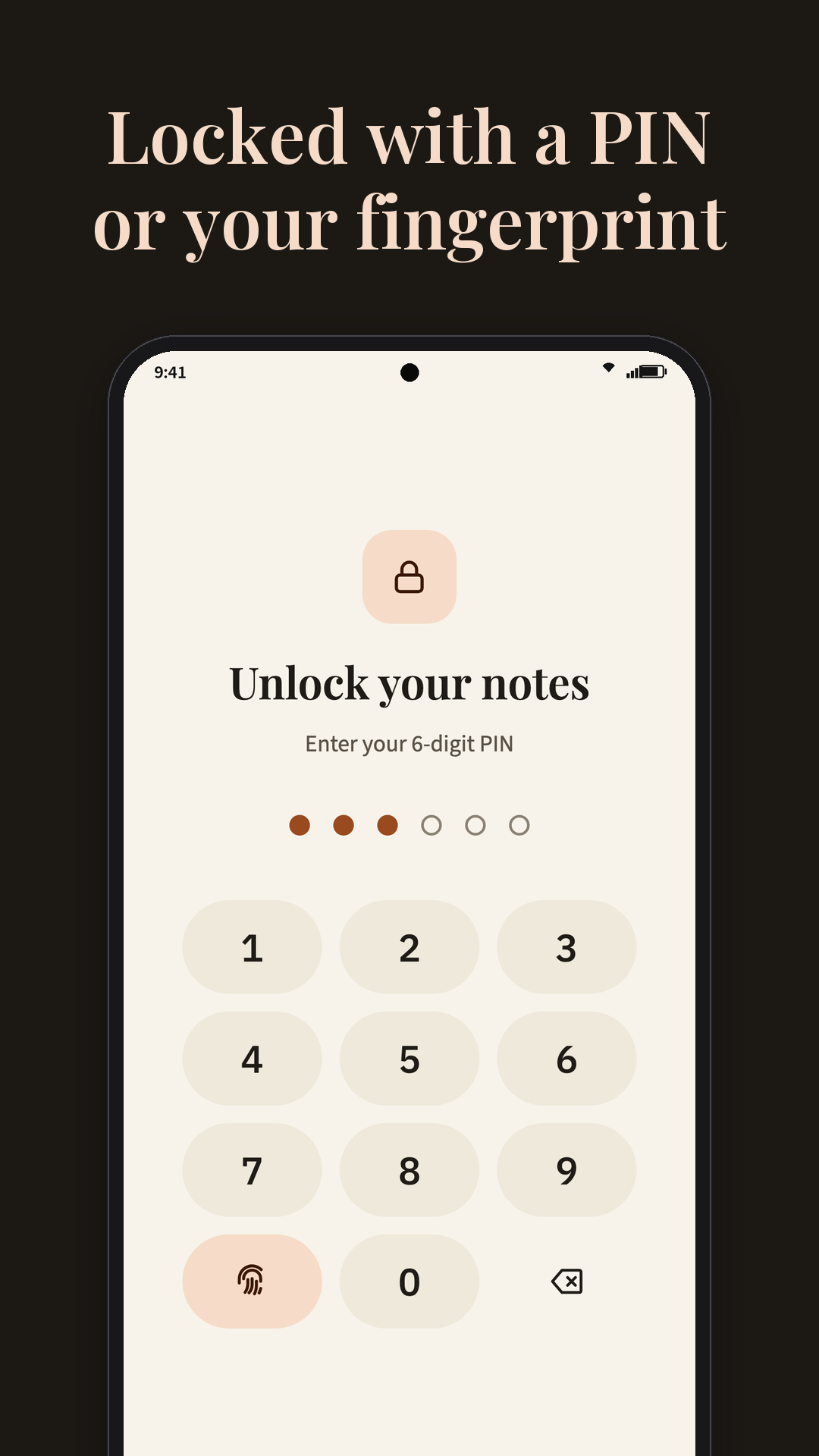 Screenshot of Encly: Encrypted Offline Notes