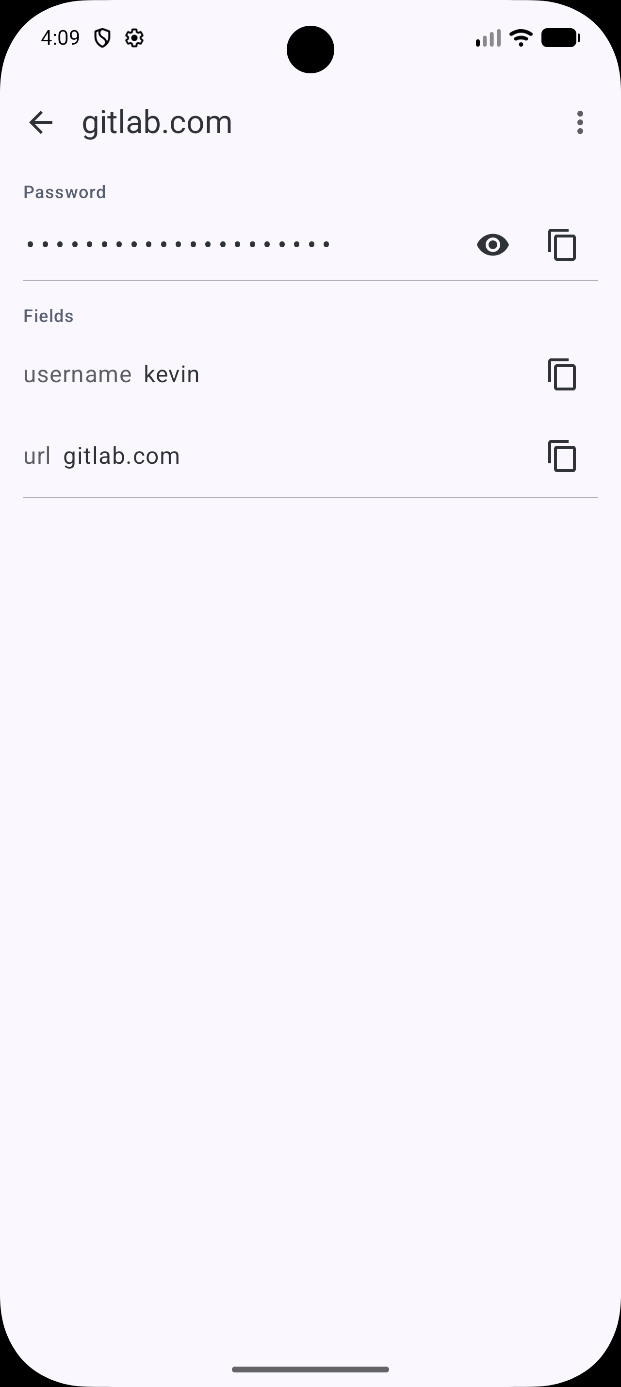 Screenshot of PassPony: Git Password Manager
