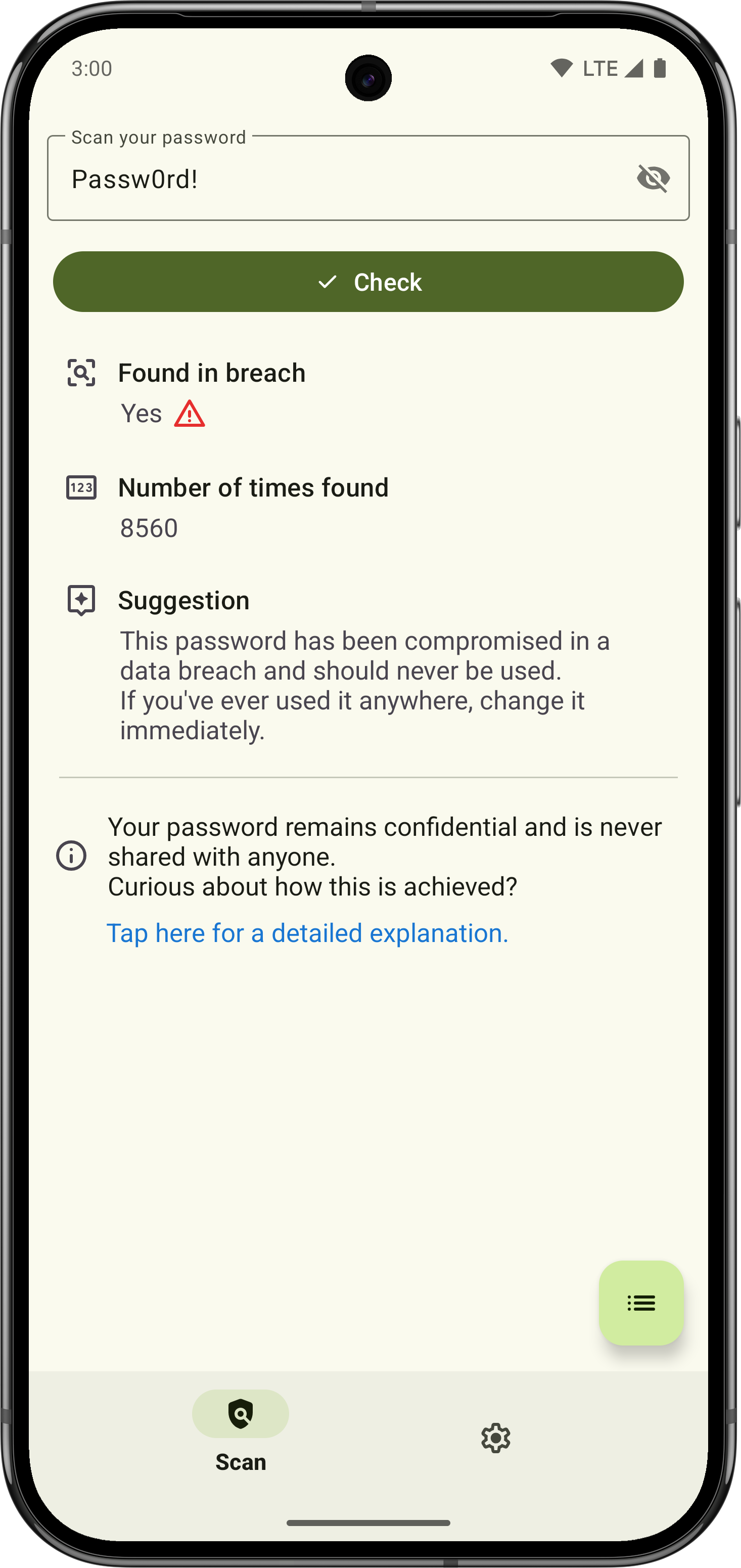 Screenshot of Password Monitor