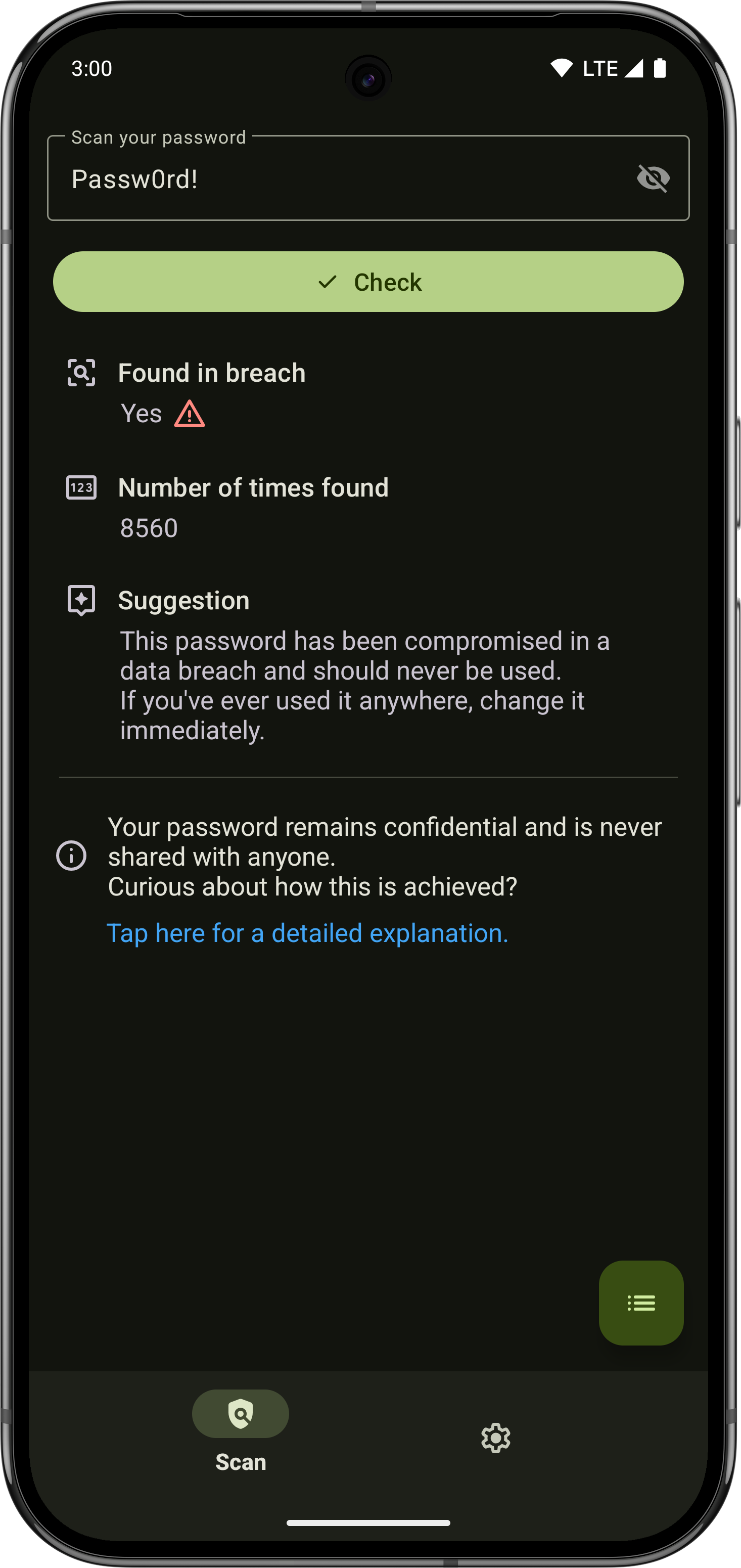 Screenshot of Password Monitor