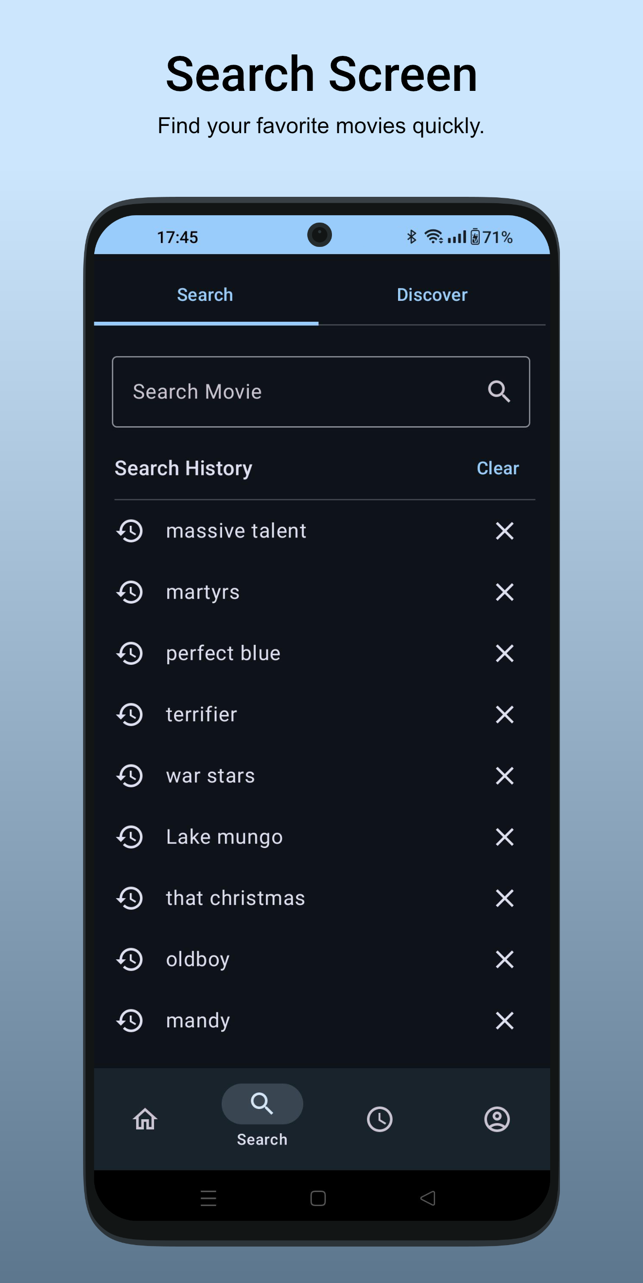 Screenshot of Logline - MovieApp