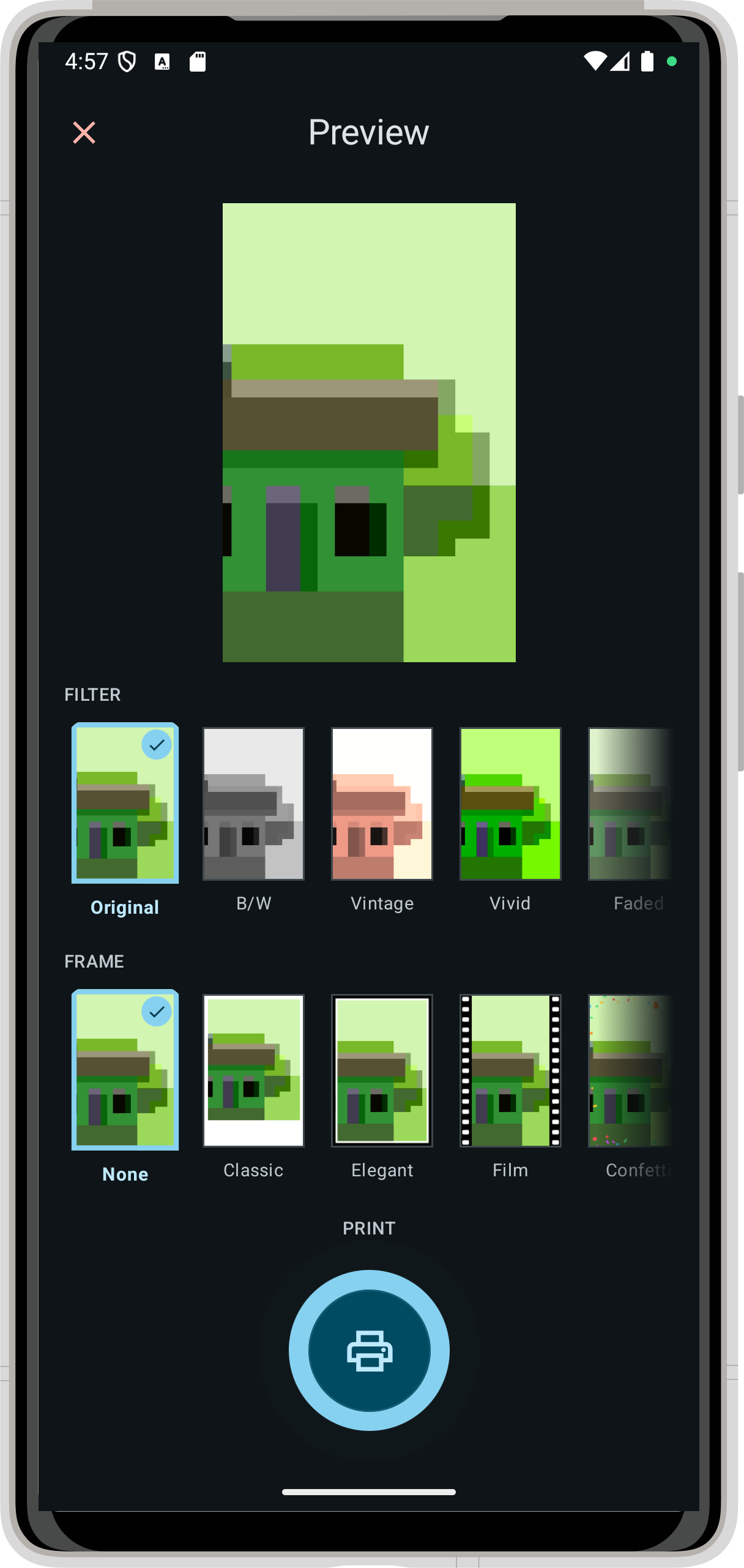 Screenshot of openZinkBooth