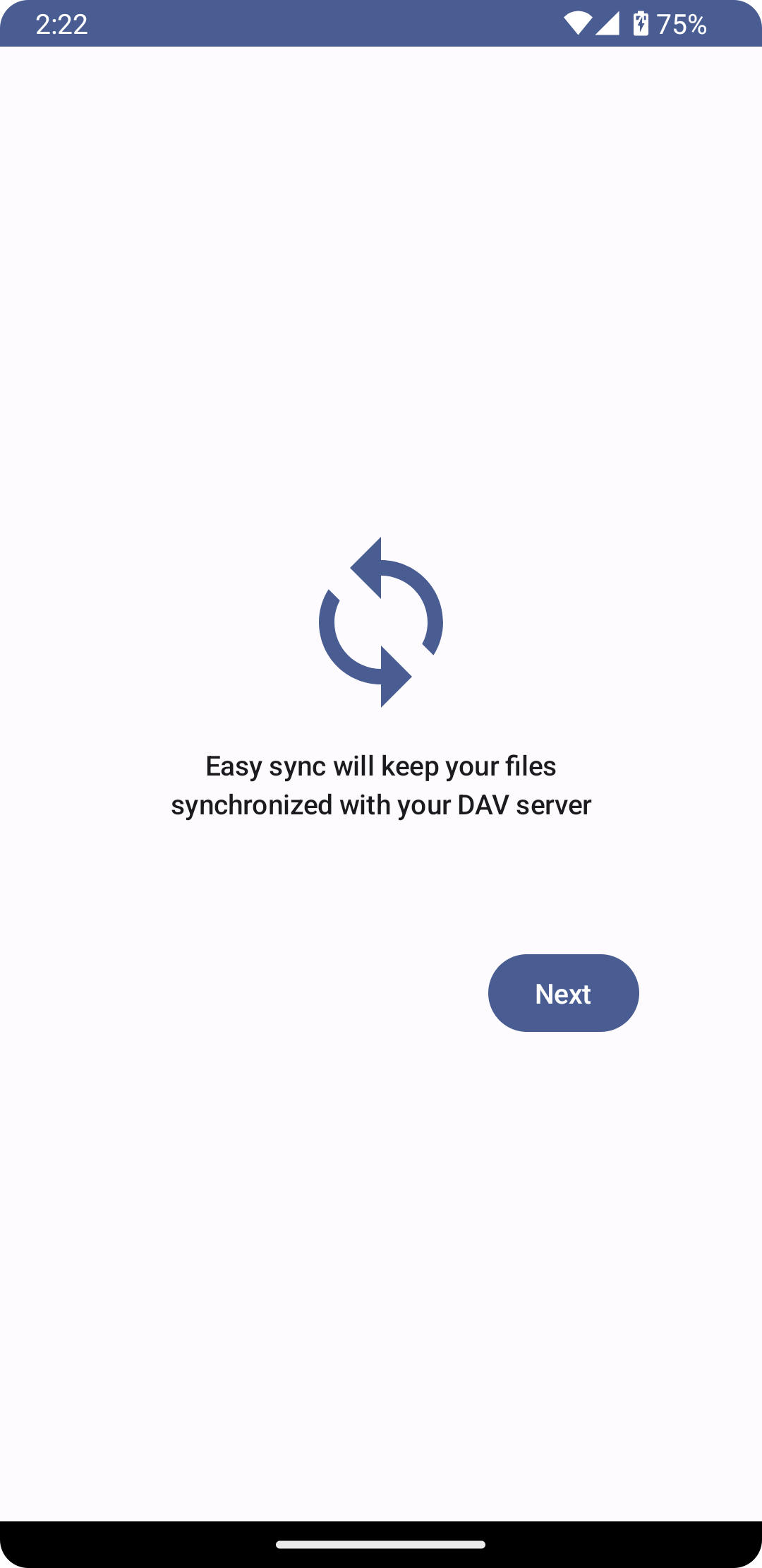 Screenshot of EasySync
