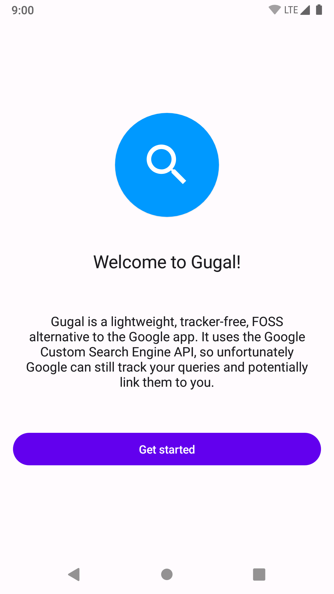 Screenshot of Gugal