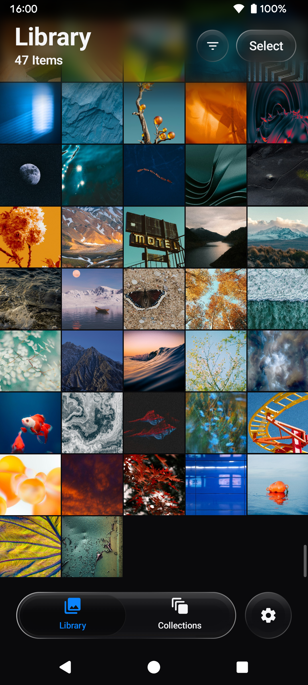 Screenshot of Prism Gallery