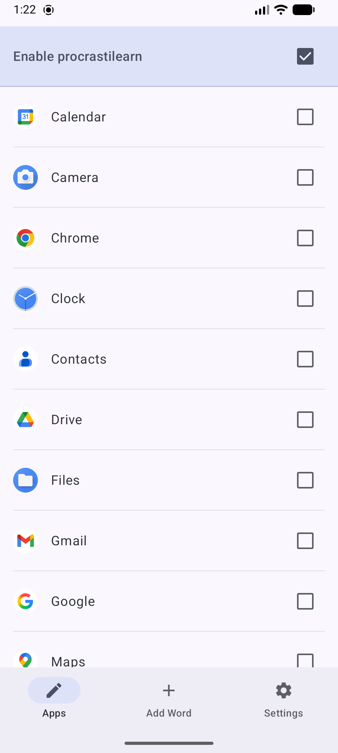 Screenshot of ProcrastiLearn