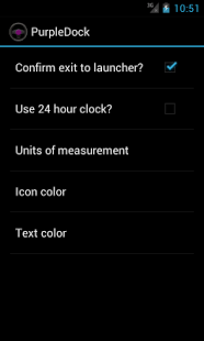 Screenshot of PurpleDock
