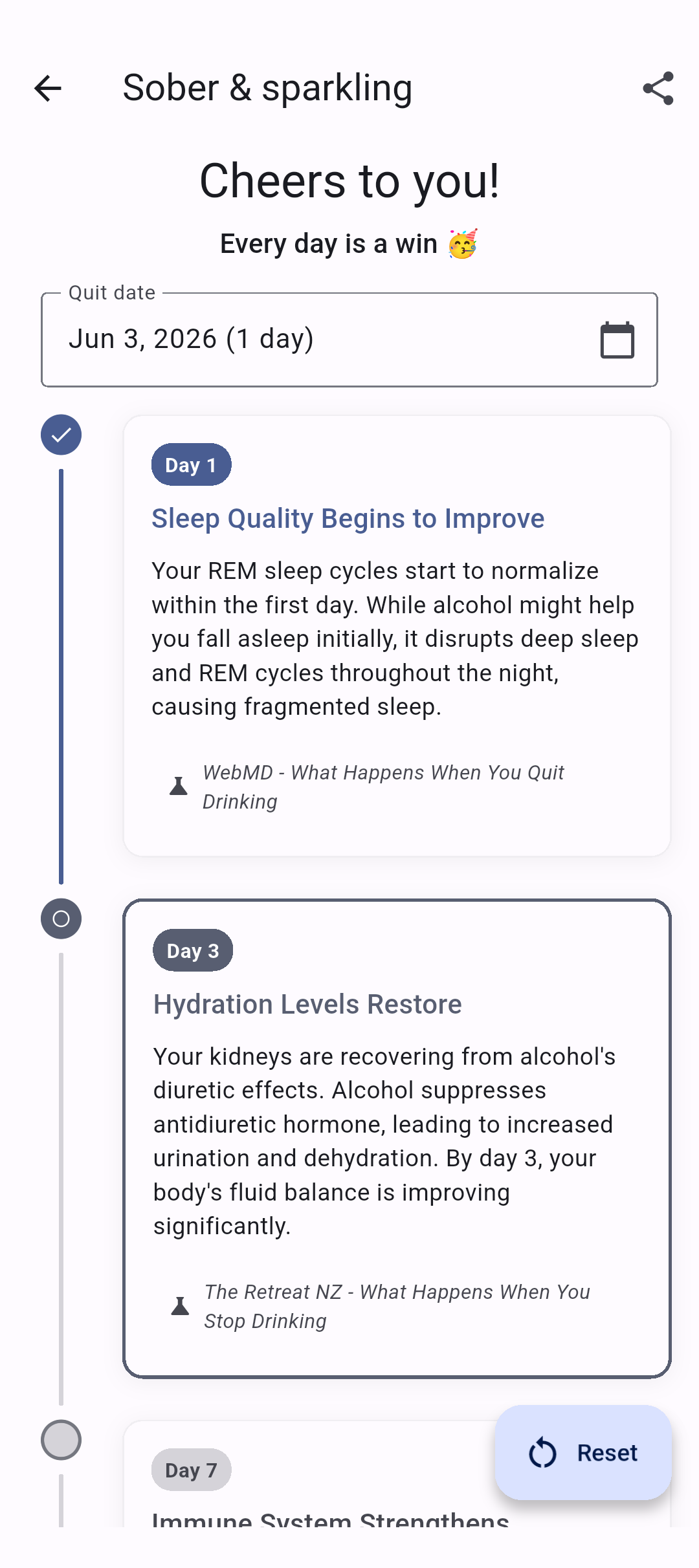 Screenshot of Quitter
