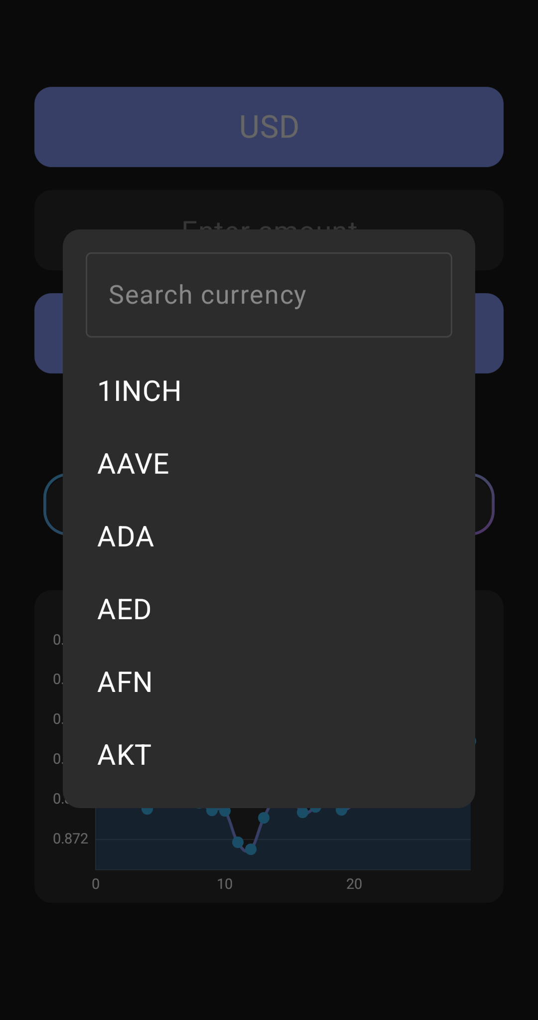 Screenshot of CoinVert