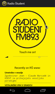 Screenshot of Radio Študent