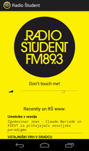 Screenshot of Radio Študent