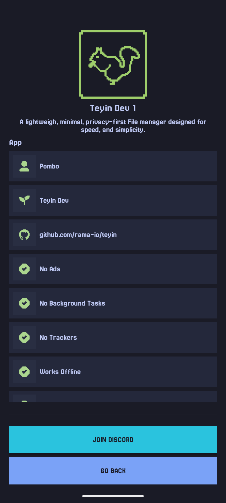 Screenshot of Teyin