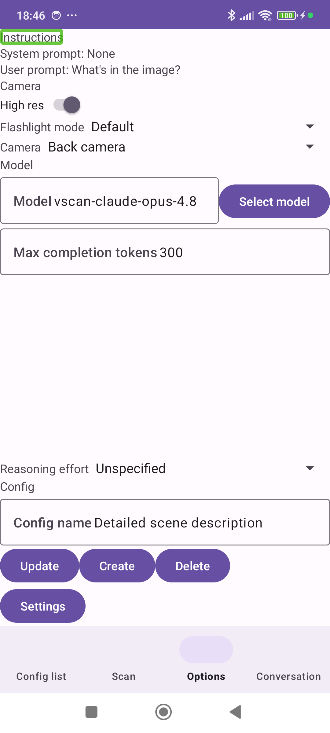 Screenshot of VScan
