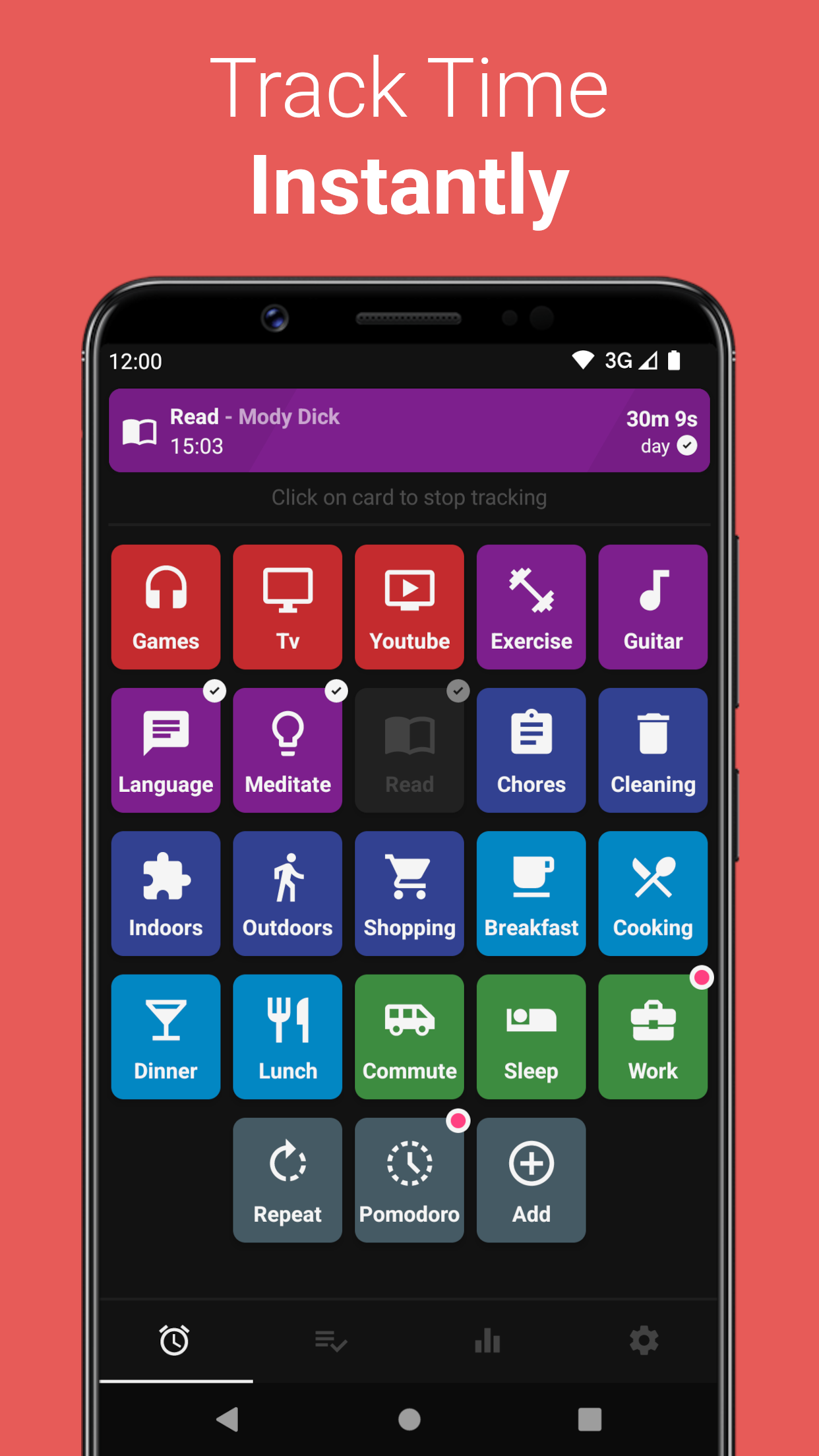 Screenshot of Simple Time Tracker