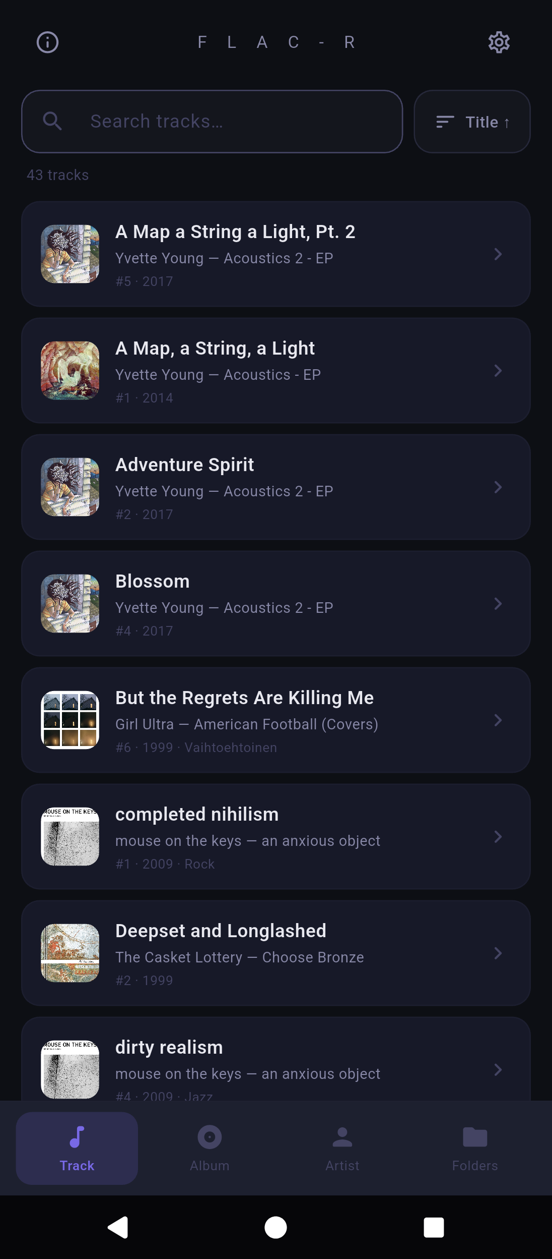 Screenshot of Flac-R