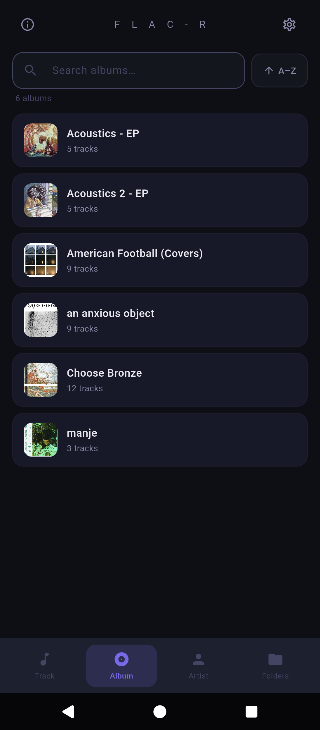 Screenshot of Flac-R