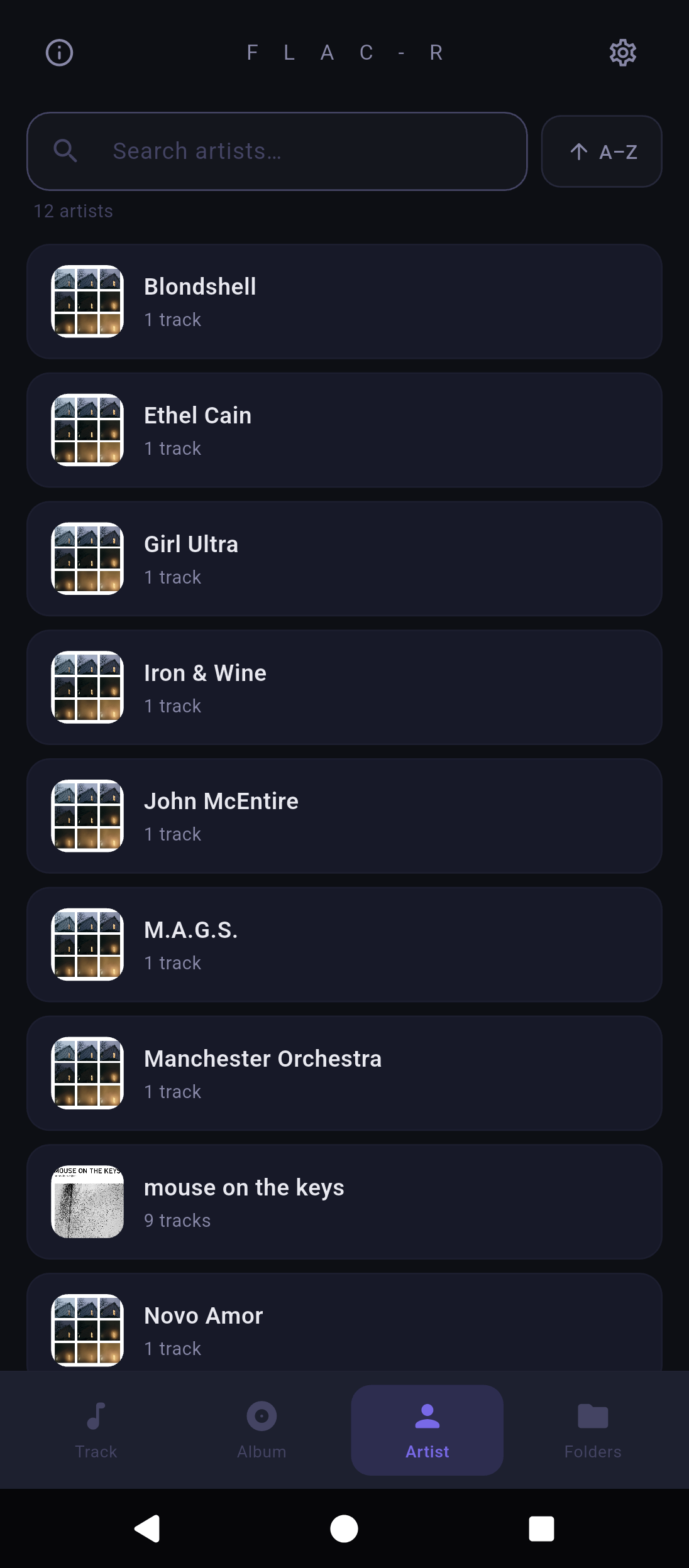 Screenshot of Flac-R