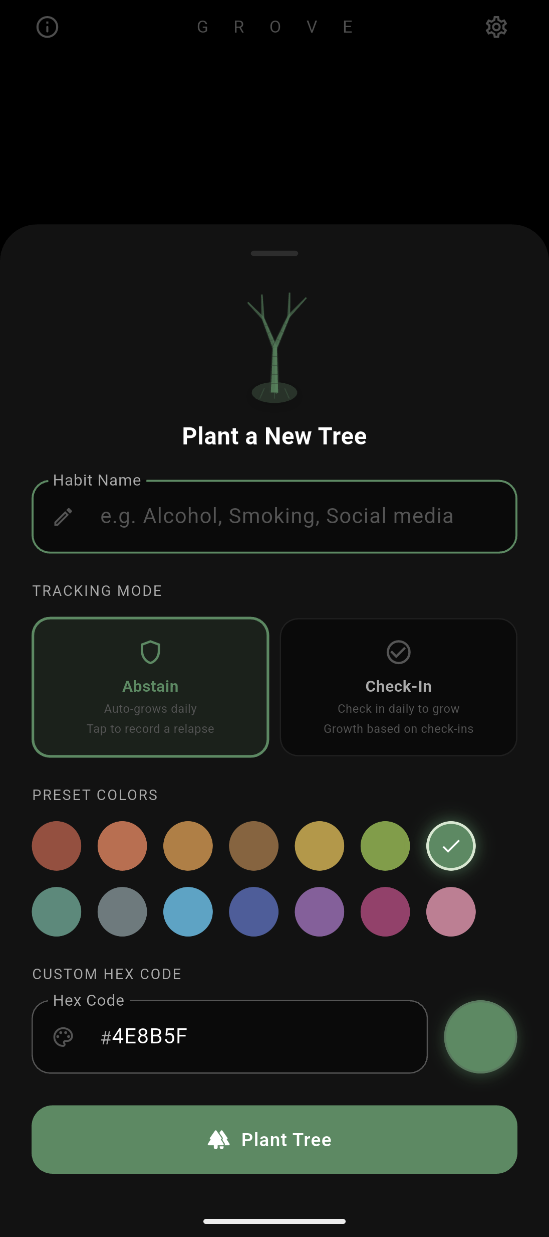 Screenshot of Grove
