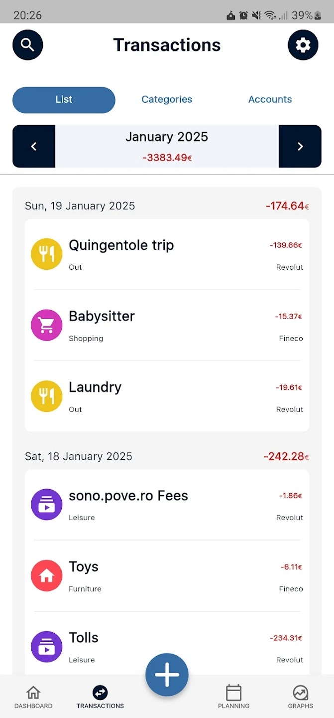 Screenshot of Sossoldi