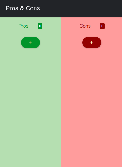Screenshot of Open Pros & Cons