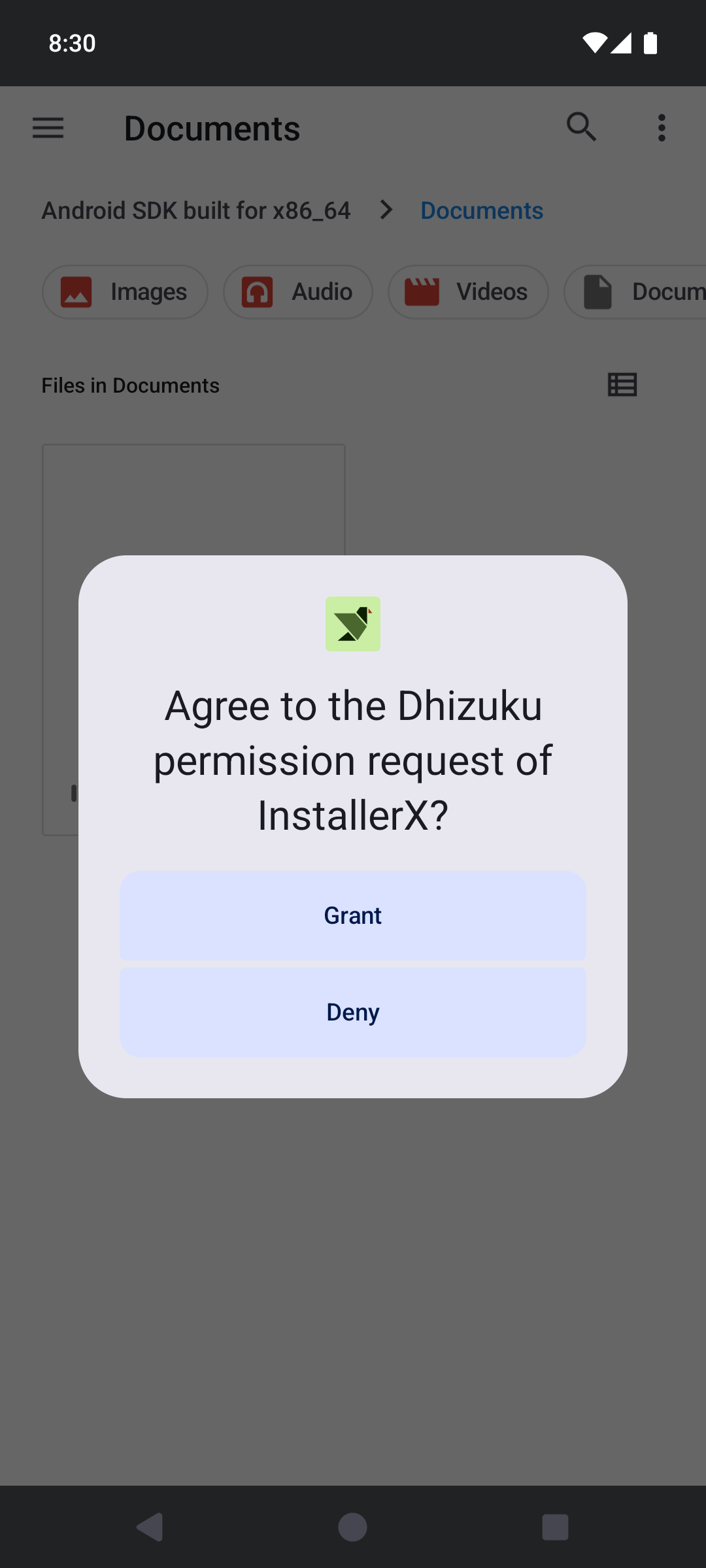 Screenshot of Dhizuku