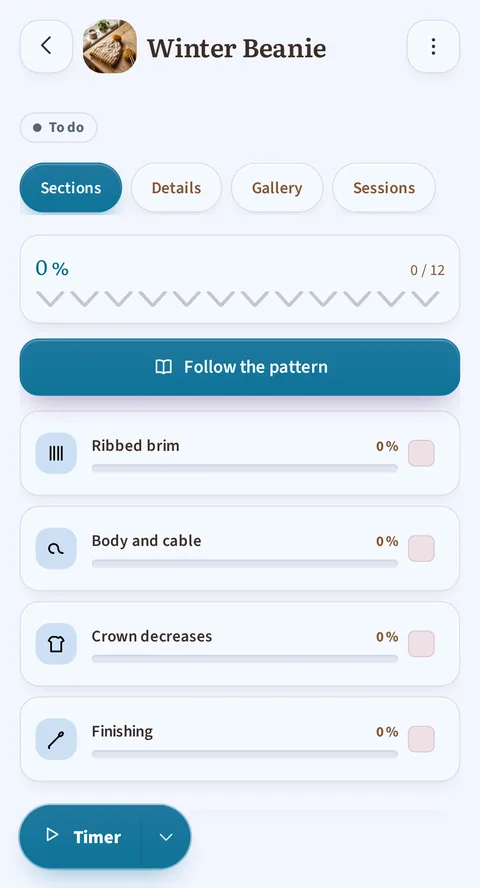 Screenshot of Rowtine