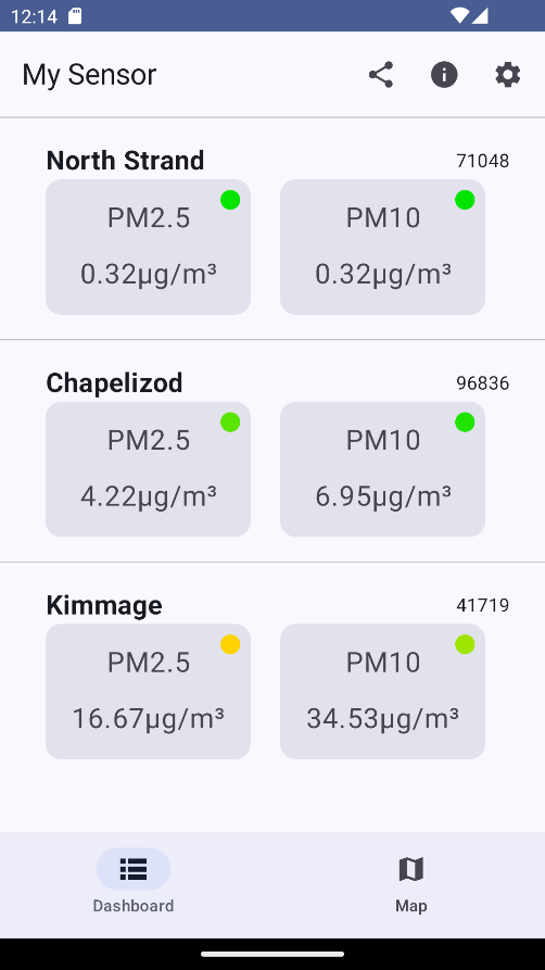 Screenshot of My Sensor