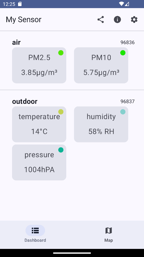 Screenshot of My Sensor