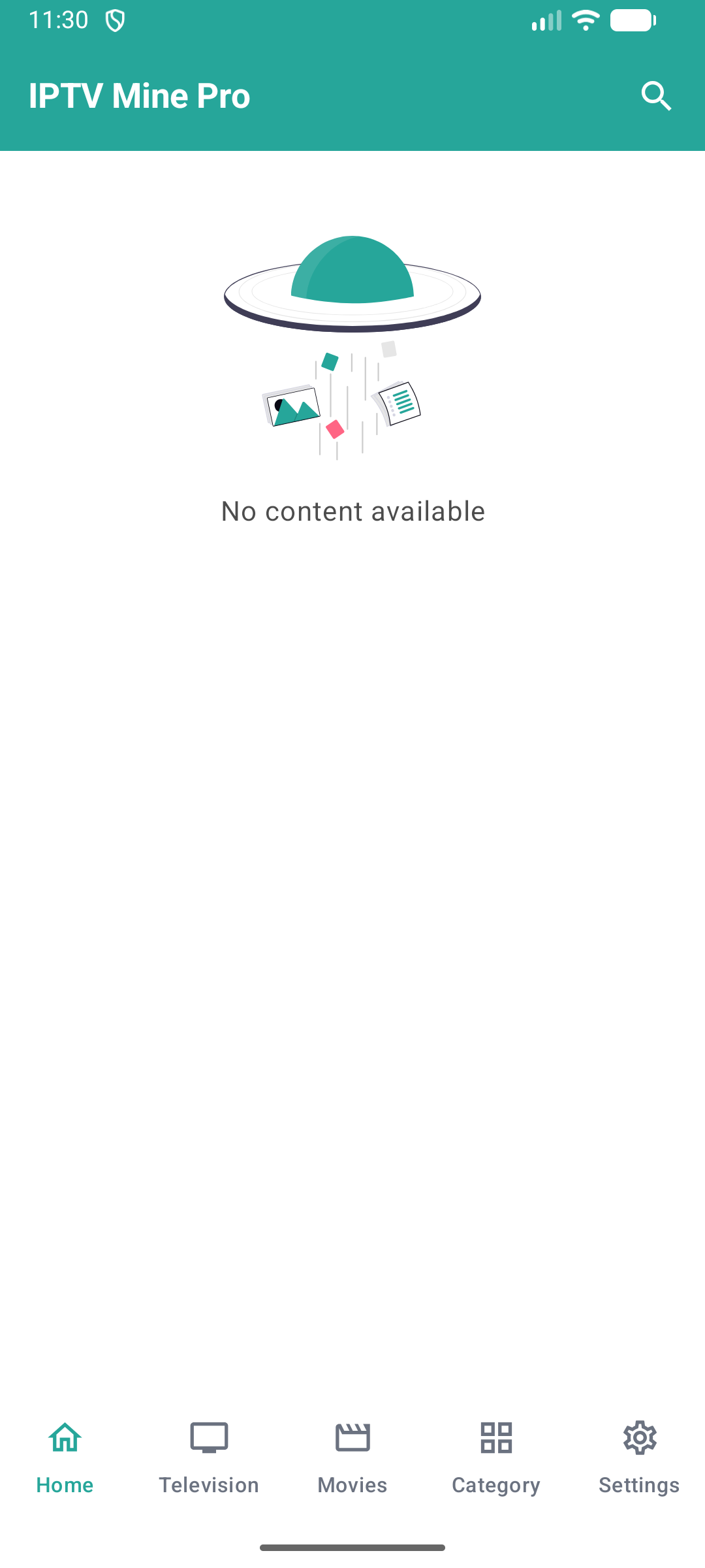 Screenshot of IPTV Mine Pro