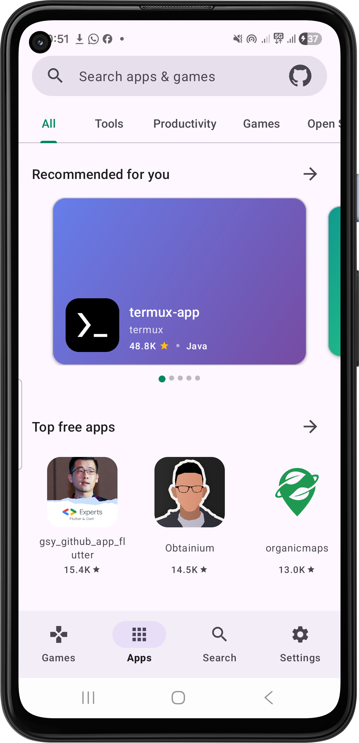 Screenshot of RepoStore