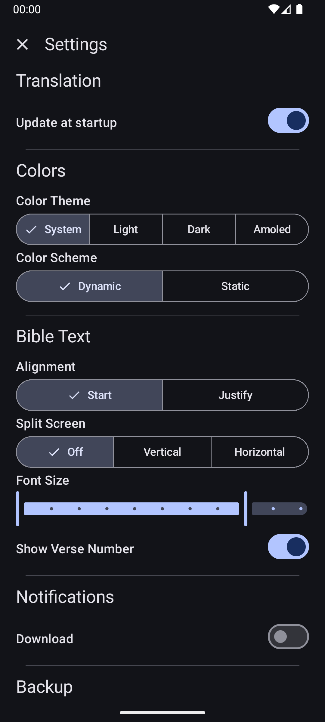 Screenshot of OpenBible